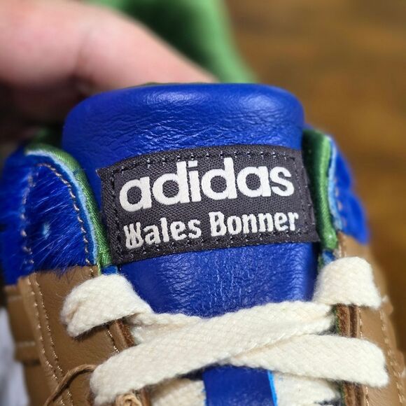 Adidas Wales Bonner x Samba Millennium Pony Women's 8.5 Nappa Brown Blue IF6704 - Picture 12 of 15